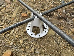 Sandbaggy Plastic Rebar Chairs – Elevates Rebar 2.5″ or 3″ – Rebar #3 to #5