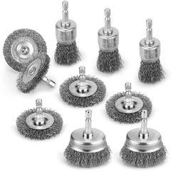 10 Pcs Professional Wire Wheel Brush Carbon Steel Cup Wire Brush for Drill