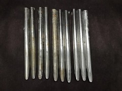 (Lot of 10) ONTARIO Stainless Steel Scoopula Spatula Tool 6-1/2” L x 5/8” W