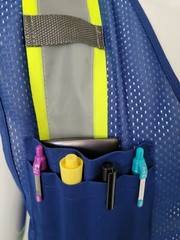 Two Tone High Visibility Reflective Royal Blue Safety Vest (Small-3XL)