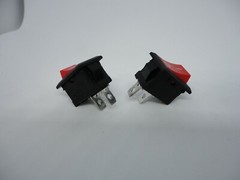 2 Pcs Pack Red KCD1 10A 125V 6A 250V AC CQC 2 Pin I O Power Button Rocker Switch