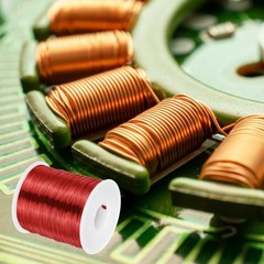 24 AWG Magnet Wire, 1 lb Magnetic Coil Wire, 155C(311F)