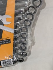 GEARWRENCH Combination Wrench Set: 13 Pc, 5/16 to 1" Wrench, 15º Angle 9509