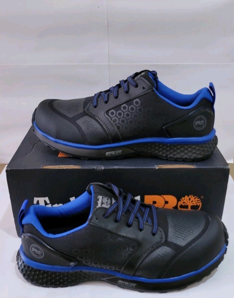 Timberland PRO Powertrain Sport Alloy Safety Toe EH Men’s Work Shoe Blue Sz 7.5W