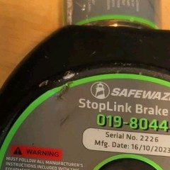StopLink BrakeV2 SAFEWAZE SKU# 019-8044. Mfg 2024