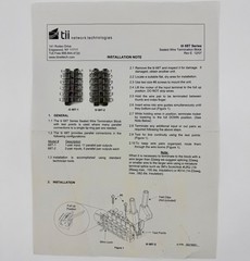 Tii Network Technologies Inc. 68T-2 Sealed Wire Termination Block – New