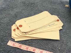 vintage deadstock inventory store label tags office antique numbered lot 50