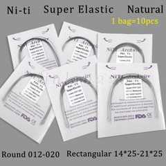 Dental Orthodontic Super Elastic Niti Rectangular Arch Wire Ovoid/Nature Form SA