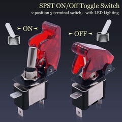 Twidec/3Pcs Rocker Toggle Switch 12V 20A Heavy Duty Racing Car Automotive Auto S