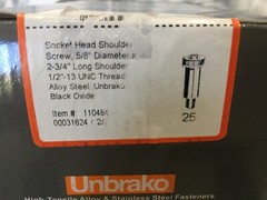 UNBRAKO 5/8″ Shoulder Diam x 2-3/4″ Shoulder Length, 1/2-13 UNC, Hex Socket