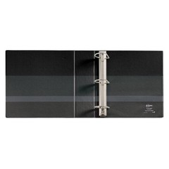 Heavy Duty Non Stick View Ring Binder Black:3 Inch D-Ring,4 Pockets