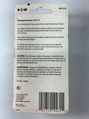 Screw-In Plug Fuses (3-PACK) 15-Amp Time Delay Bussmann BP/TL-15 New Sealed