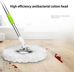 3 Pack Mop Head Replacement Spin 3 Count (Pack of 1), White-3
