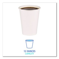 Boardwalk WHT12HCUP 12 oz Paper Hot Cups – White (50 Cp/Slv, 20 Slv/Ct) New