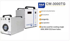 CW 5200AH CW-3000 Industrial Laser Machine Water Chiller for CNC Spindle Cooling