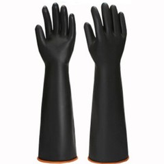 Rubber Latex Chemical Resistant Reusable Acid Alkali Gloves Safety Work Gloves