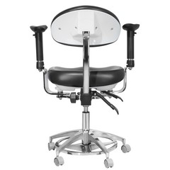Imported PU Leather Dental 360° Mobile Dynamic Adjustable Chair with Armrest USA