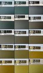 Pantone Vintage Poster [Gray, Yellow, Ocher] Uncoated Sheet by Leteraset