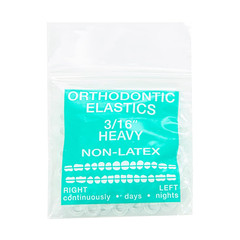 Orthodontic Elastics 3/16 Medium 4.5Oz 100 Pack Intraoral Elastic Bands Latex Fr