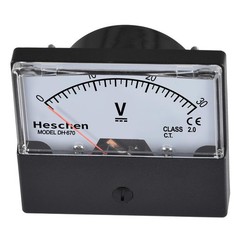 DC 030V Class 2.0 Voltmeter, 70x60mm Panel Size, DH670DC30V, Voltage Tester