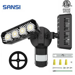 54W 7000lm Infrared Motion Sensor LED Security Light Outdoor Floodlight Safety