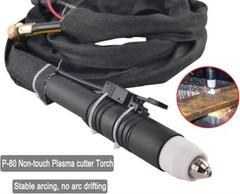 P80 Plasma Cutter Torch Non-Touch Straight Head Gun Fit CUT50P PLC55P CUT60P