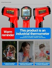 Infrared Thermometer LCD Digital Non-contact Laser IR Temperature Gun Temp Meter