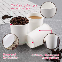 Paper Cups, 100 Count 8 Oz Coffee Cups, Paper Coffee Cups 8 Oz Hot Cups for part