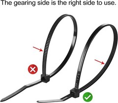 100-200 Cable Zip Ties 14″/12″/6″/4″ Heavy Duty Nylon Wire Wrap UV Resistant Lot