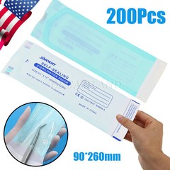 3.5 ” x 10 ” Sterilization Pouches Dental Medical Self Seal Pouch Bag 200 Bags