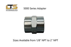 1/4″ Female Pipe x 1/4″ Female Pipe Hydraulic Adapter 5000-04-04 Carbon Steel
