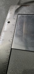 Flat Aluminum Piece 4 5/8 X 10 5/8