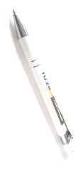 10 Misprint Metal Soft Touch Stylus Retractable Click Pens ALPHA Pen Lot WHITE