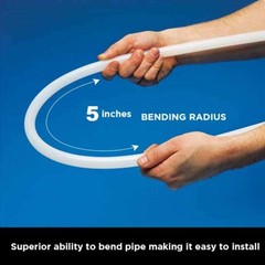 1″in x 300’ft White PEX A Expansion Tubing Non-Barrier Potable Water PipeFitting