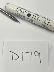 1 NEW USA 1/64″ DIAMETER CARBIDE ENDMILL 4FL SQ. ALTIN CTD. 1/16″ LOC (D179)