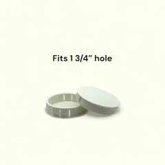 1 3/4″ Hole Nylon Locking Panel Plugs Black/White Dome Cover 1 15/16″ Top Width
