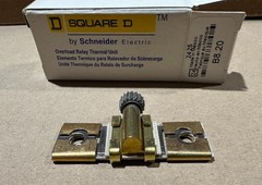 Square D Schneider B8.20 Overload Relay Thermal Unit Class 20 Type S B Heater