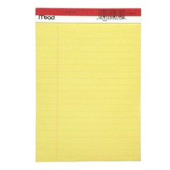 Mead 59614 Yellow 50-Sheet Ruled Legal Notepad 5 x 8 in. (Pack of 12)