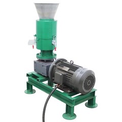220V Wood Bran Straw Pellet Machine w/8mm Plate Biomass Fuel Maker 60KG/h 7500W