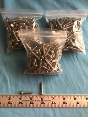 10 Pounds of Assorted Sizes & Lengths Stainless Steel Screws / Bolts Hardware