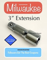 Milwaukee 43-24-9103 1/2″ In. Drive 3″ in. Extension 1/2×3″