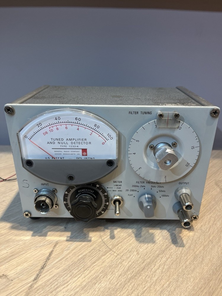 GR General Radio Tuned Amplifier and Null Detector Type 1232-A (UNTESTED)