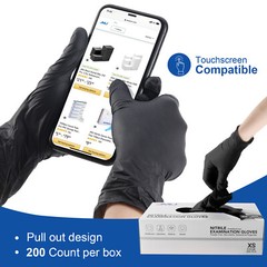 2000pcs Nitrile Gloves Powder Free Latex Free Non-Sterile Protective Glove L