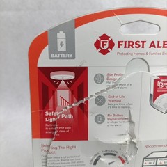 First Alert 10-Year Path Light Photoelectric Smoke Alarm Battery NIOB