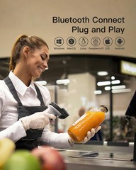 Bluetooth Barcode Scanner, 1 Charge 180 Days Standby, 115FT Range, Automatic …