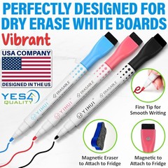 Yes4quality Magnetic Dry Erase White Board Sheet for Fridge 12×8 In, with Stain