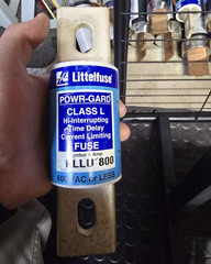 Littelfuse POWR-GARD Class L KLLU800 800A 600VAC Time-Delay Bolt-On Fuse
