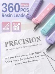 Four Candies 0.5mm Cute Mechanical 3 Count (Pack of 1), pink, purple, blue