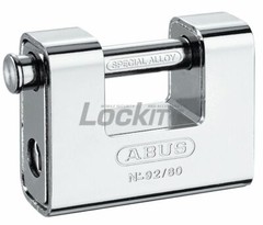 ABUS 92/80 Monoblock padlock – Protected Shackle – Keyed Different