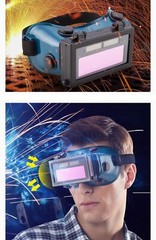 Auto Darkening Welding Goggles Flip Lens Anti-Glare Welder Protective Glasses